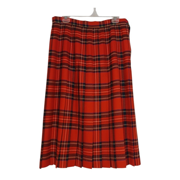 VTG Archie Brown & Son Wool Tartan Plaid Skirt Women's Sz 10 Vintage - Picture 1 of 11
